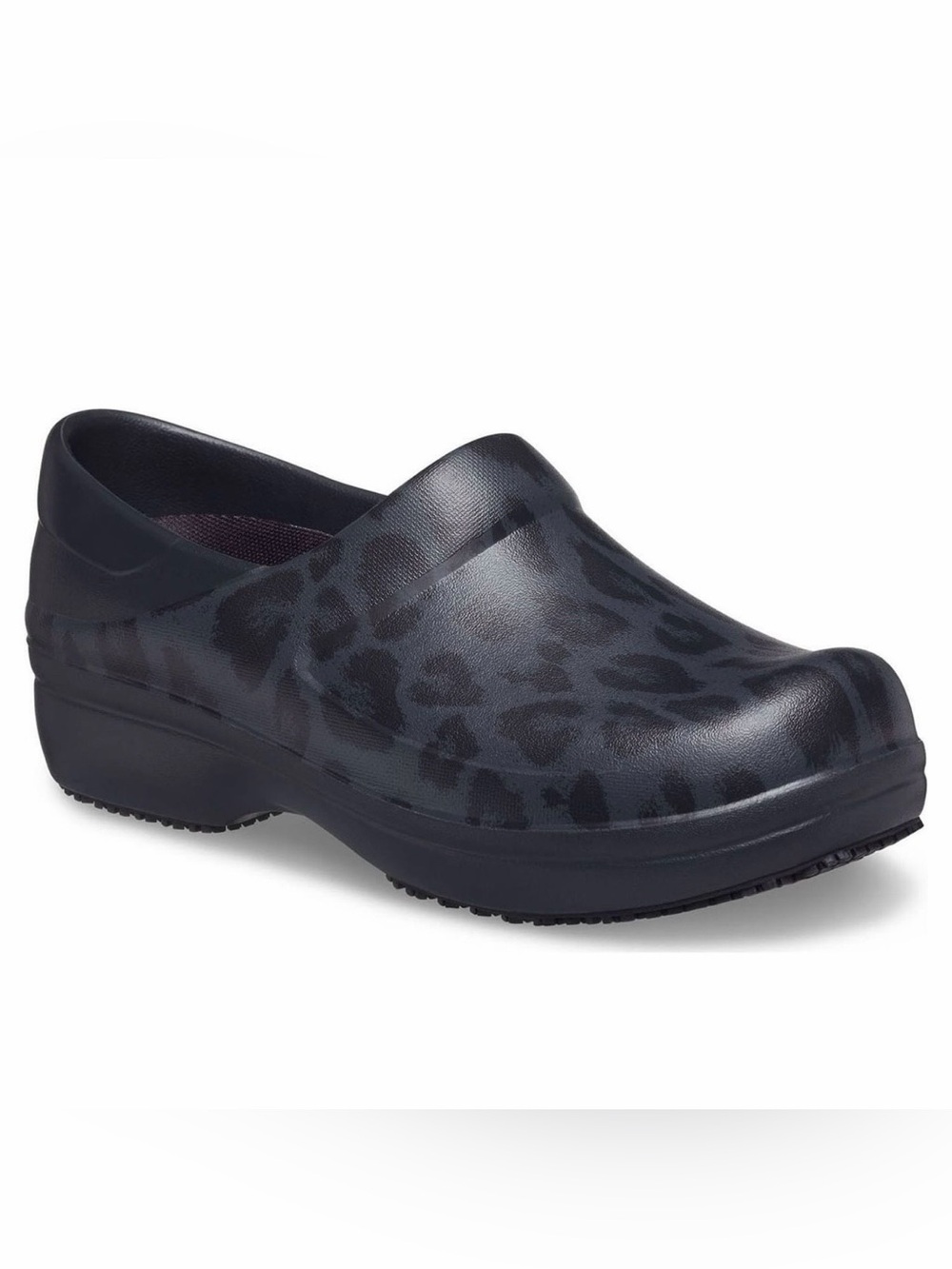 CROCS Neria Pro II Leopard Print Slip-On Clogs Women’s Sz 9 NWOT